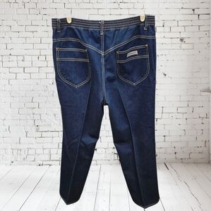 Y2K Vintage Jordache Blue Jeans Elastic Back Straight Leg SZ 32